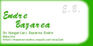 endre bazarea business card